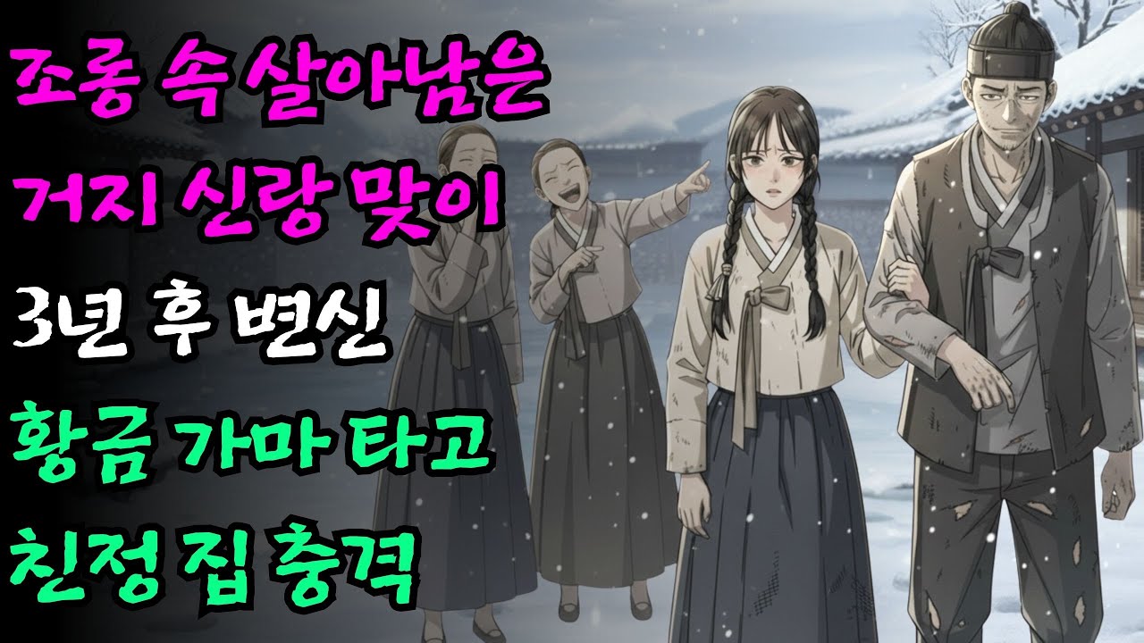 언니들의 비웃음을 사며 거지에게 시집간 막내딸이 3년 뒤 황금 가마를 타고 친정에 온 사연 | 야담 옛날이야기 수면동화