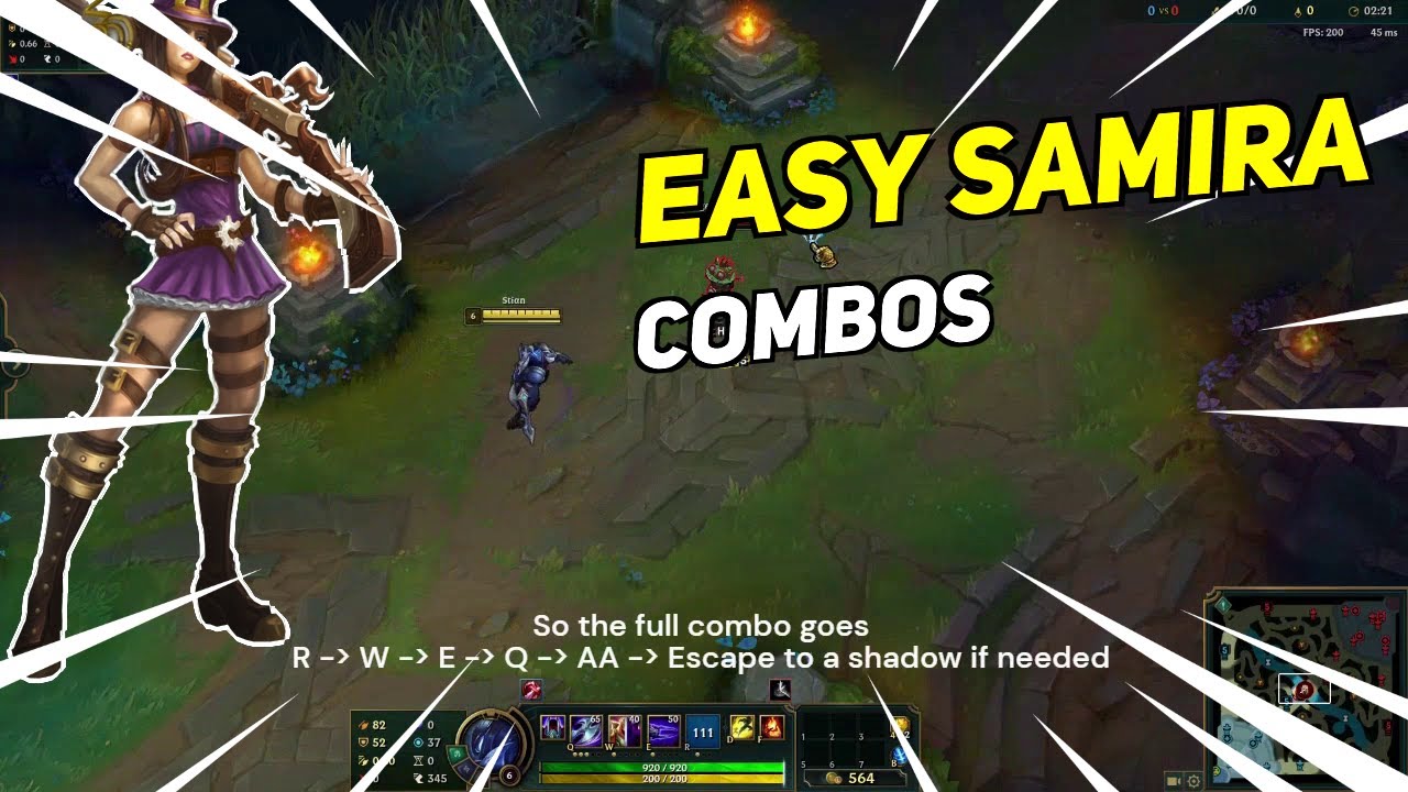 TUTORIAL EASY SAMIRA COMBOS Daily League of Legends Highlights