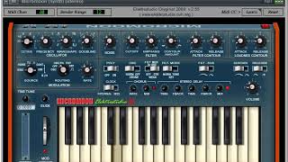 Micromoon VST synthesizer (Elektrostudio) - Preview of 64 sound patches
