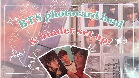 Setting up my BTS binder! (& bonus photocard haul)