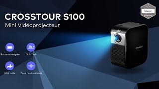 Crosstour Mini projector S100 - DLP - 100 ANSI Lumens 2000: 1 - Crostour  S100 Projector - YouTube