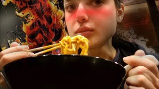 spiciest ramen EVER in tokyo (devil ramen at karashibi kikanbo)