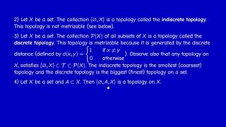 Math400 - Functional Analysis - Section 0.2.1 - From metric spaces to topological spaces - Part 1