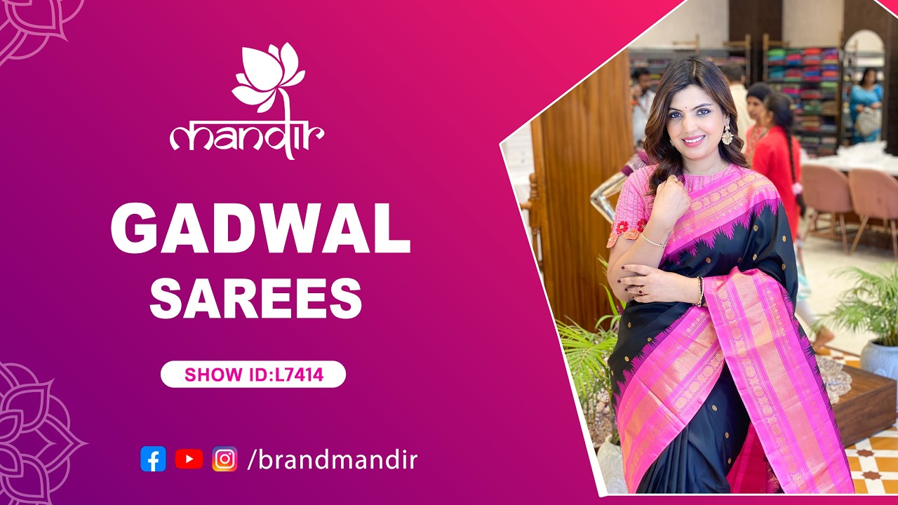 Gadwal Sarees Collection | WhatsApp Number 733 733 7000 | Brand Mandir Sarees LIVE