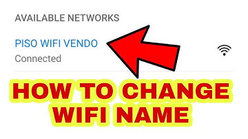 How to CHANGE Piso wifi Name ??? | Tutorial