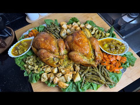 Roasted Stuffed Chicken in the Oven 😍 A Delicious Moroccan Recipe for a Fancy Lunch