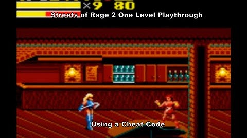 Streets of Rage 2 One Level Playthrough using a Game Gear Cheat Code :D #GameGear #Sega #CheatCodes