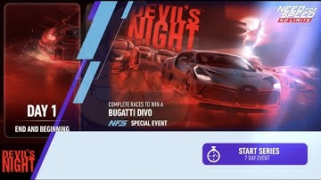 2020 Bugatti Divo | Day 1  END AND BEGINNING | NFS No Limits: Devil