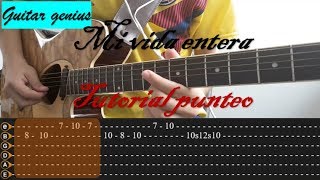 Mi vida entera - Morat , Punteo (Tutorial guitarra) | Guitar genius -  YouTube