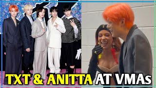 TXT At VMAs 2023 With Anitta On The Backstage Before Performing \\