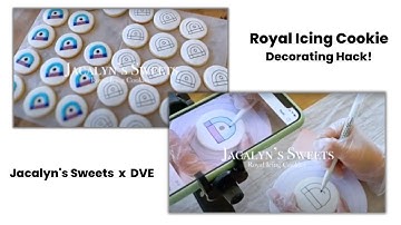 Decorating Royal Icing Cookies with Da Vinci Eye App