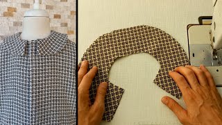 How To Cut And Sew Peter Pan Collar Sewing Techniques For Beginners