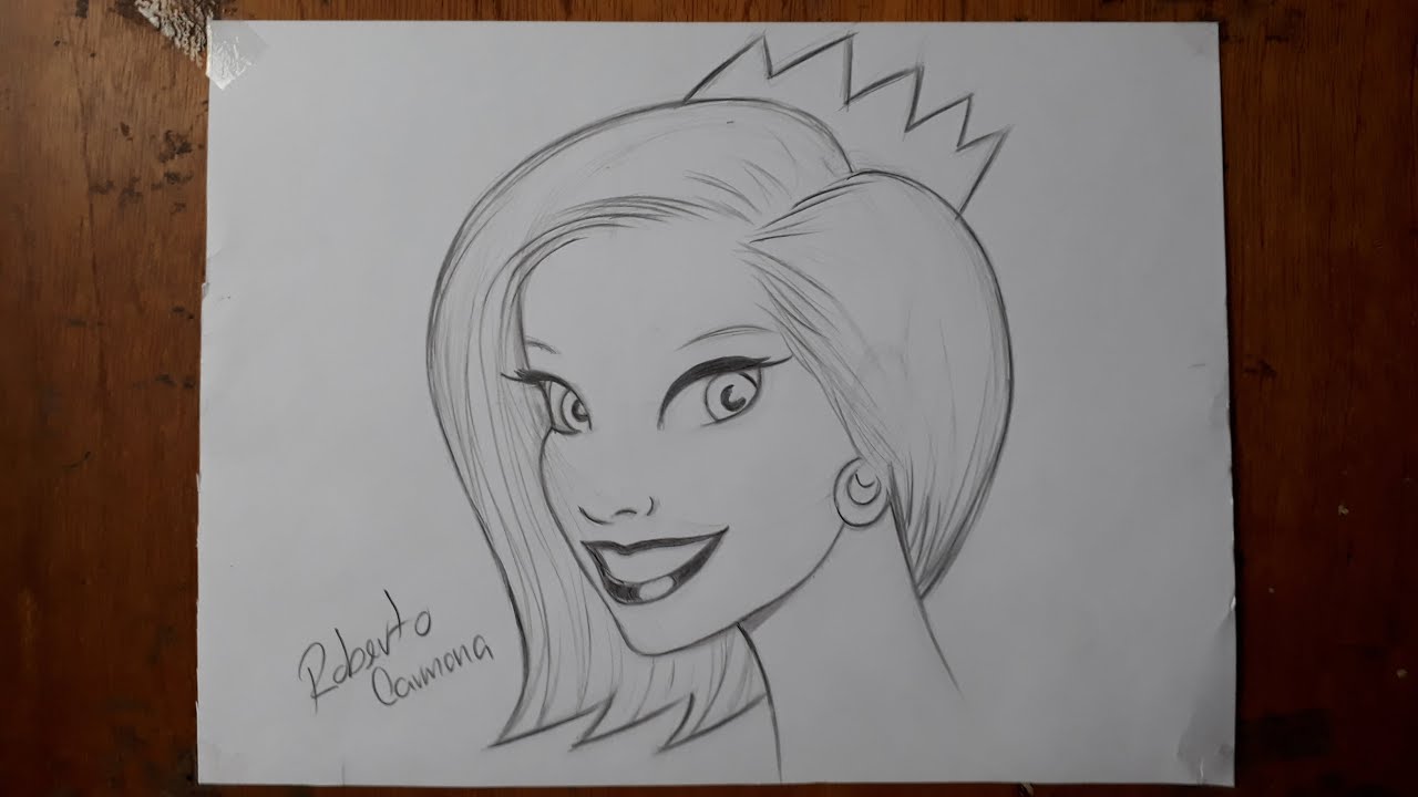 DIBUJAR UNA PRINCESA ! 》 HOW TO DRAW A PRINCESS ! - YouTube