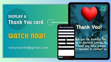 Part7|How To Create a Thank You Card After Submitting a Booking Form |Hotel Booking Website