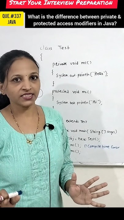 Difference between private and protected access modifiers in Java # ...