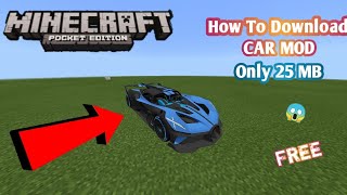 How To Download Car Mod For Minecraft PE || 100% WORKING || FREE screenshot 1