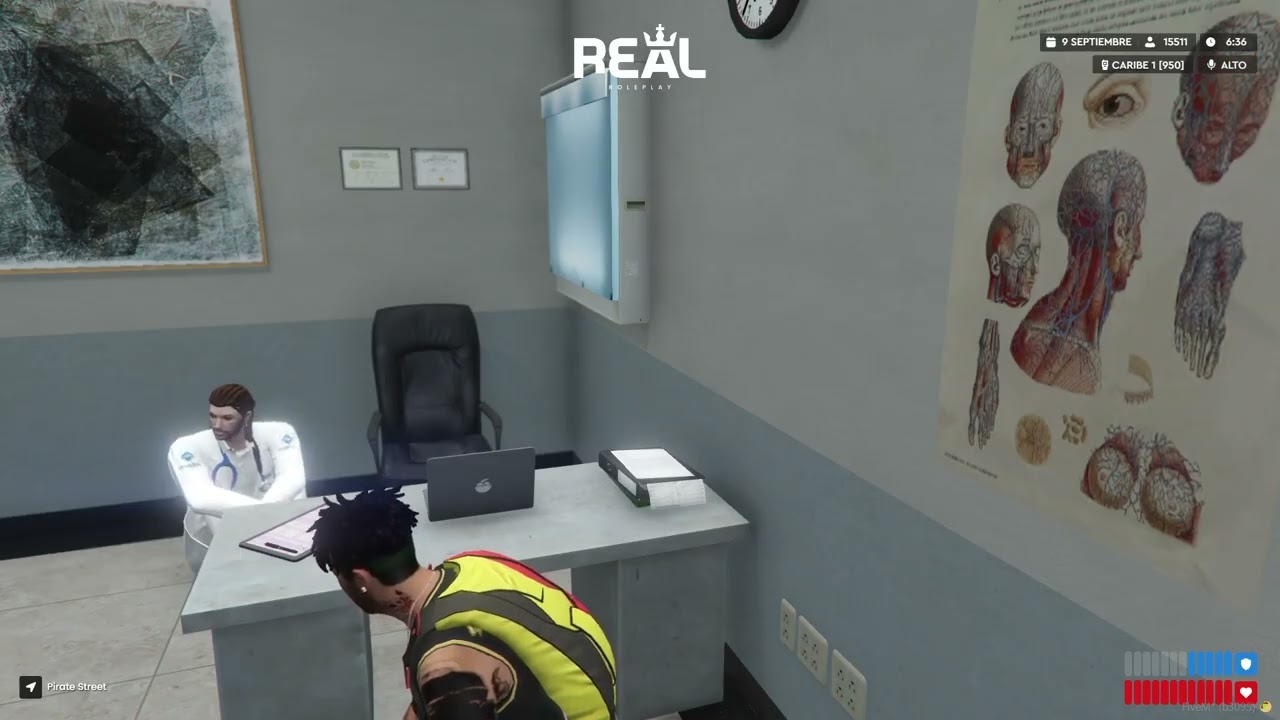 Me examino para sanitario en Real RP de FiveM y apruebo - - GTA MULTIPLAYER FIVEM en Español