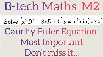 cauchy euler equation in telugu@maths naresh eclass
