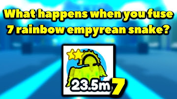 What happens when you fuse 7 rainbow empyrean snake? (Roblox Pet Simulator X - Steampunk)