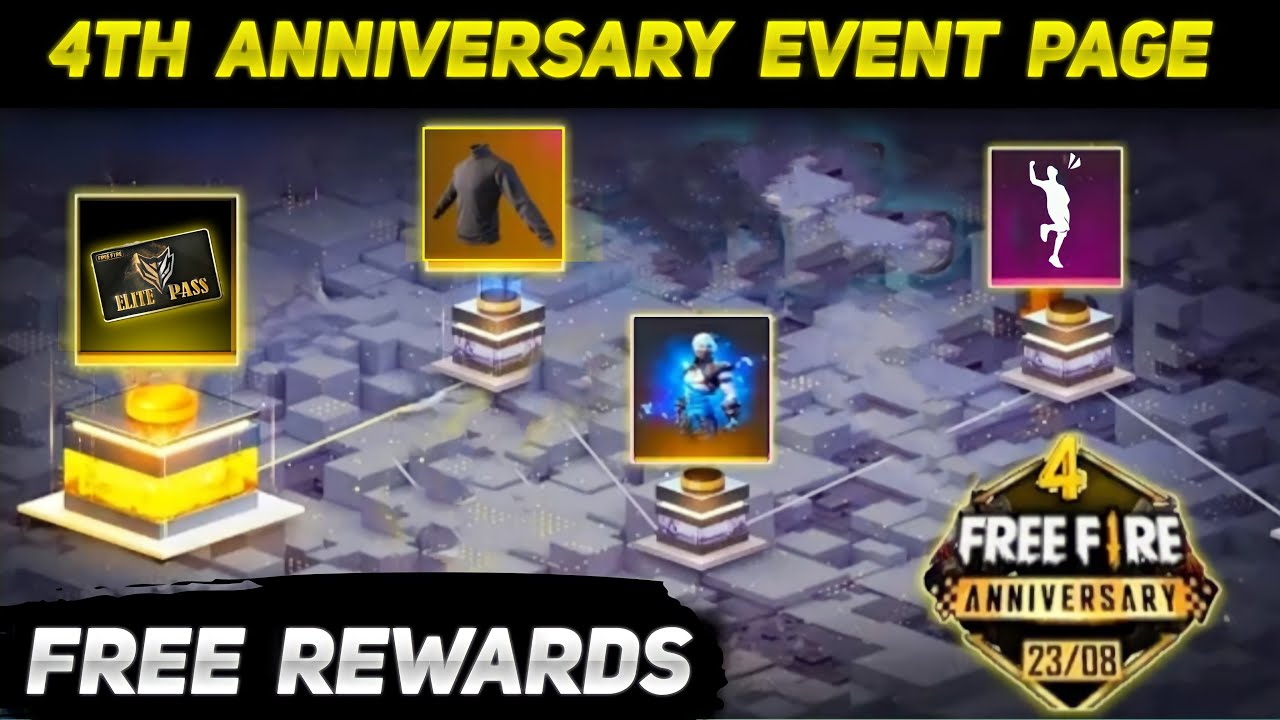 Free Fire 4th Anniversary Event Confirm Date | Free Fire 4th Anniversary Rewards | FF New Event