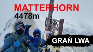 Wejście na Matterhorn 4478m od strony włoskiej | Grań Lwa