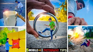 TOP 5 CRAZY MOBILE PHOTOGRAPHY TRICKS With PHONE