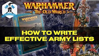 How to Write Effective Army lists for Warhammer THE OLD WORLD - Warriors of Chaos 2000pts