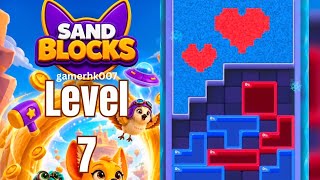 Sand Block Level 7 Walkthrough Solution 