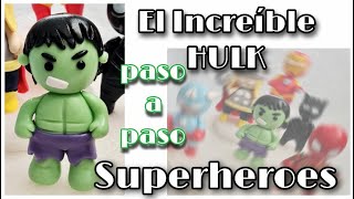 Cómo hacer superhéroes en porcelana fria/el increíble HULK