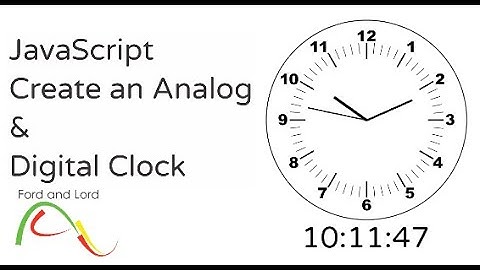 JavaScript  - Create an Analogue and Digital Clock using HTML, CSS & JavaScript