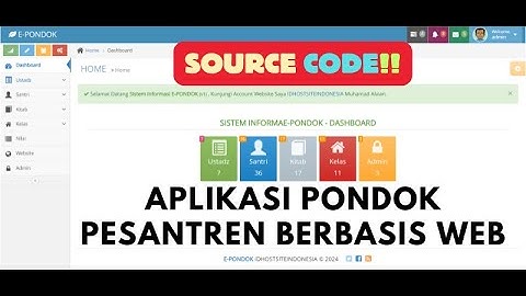 Source Code Aplikasi Pondok Pesantren Berbasis Web
