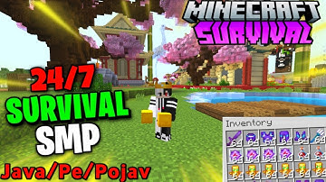 🍓 New Best Free Survival Public Smp Server For Minecraft 🍄 | Java/Pe/Pojav | 24/7 Online | Join 1.21