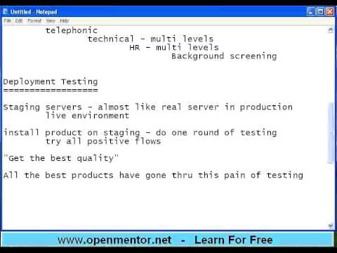 video phone beyonce mp3 Functional Testing Part 14 by openmentor.net (SDLC Deployment Testing)