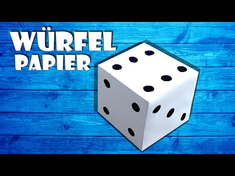 Video: Wie Man Einen Volumetrischen Würfel Aus Papier Macht