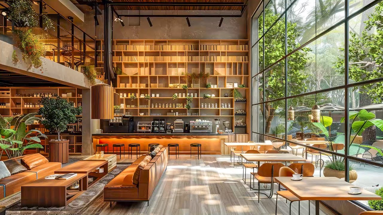 Spring Jazz Music for Work, Study, Focus ☕ Morning Coffee Shop Ambience ~ Elegant Bossa Nova Jazz