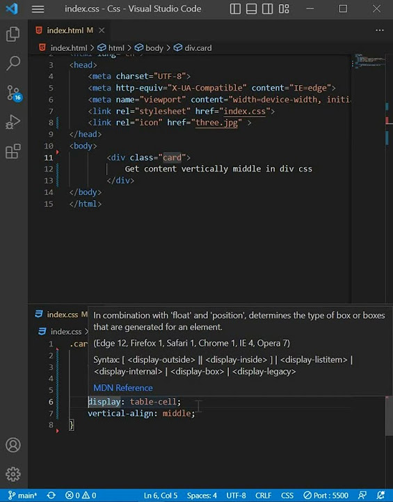 How to get text vertical align middle center in css vertically