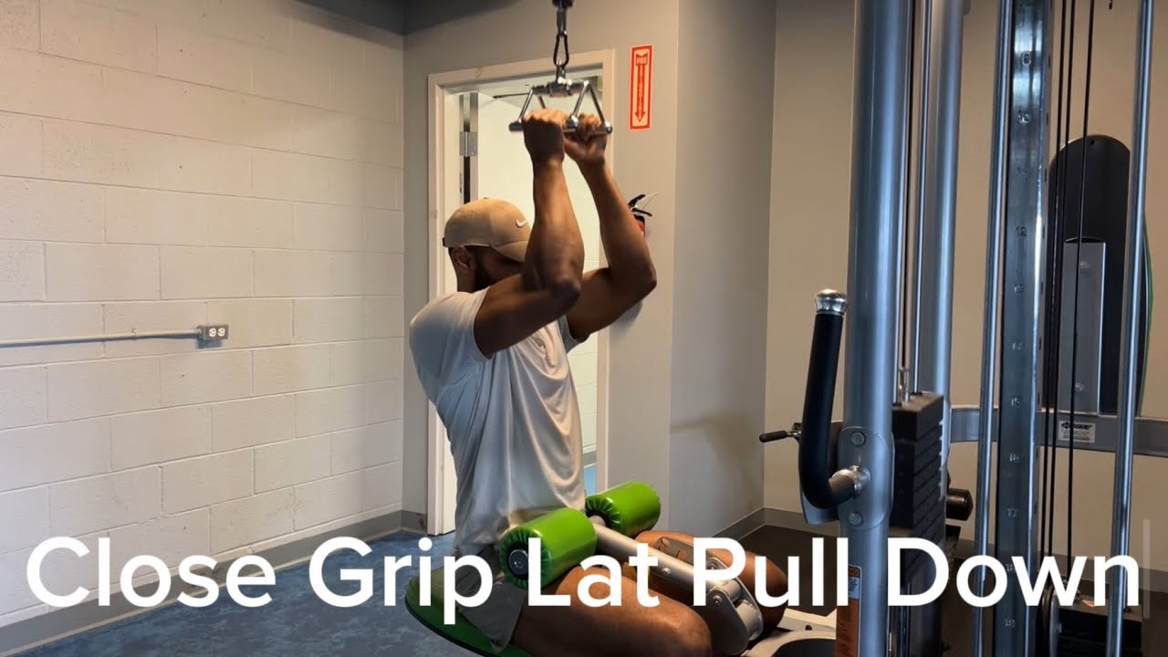 Close Grip Lat Pull Down - YouTube