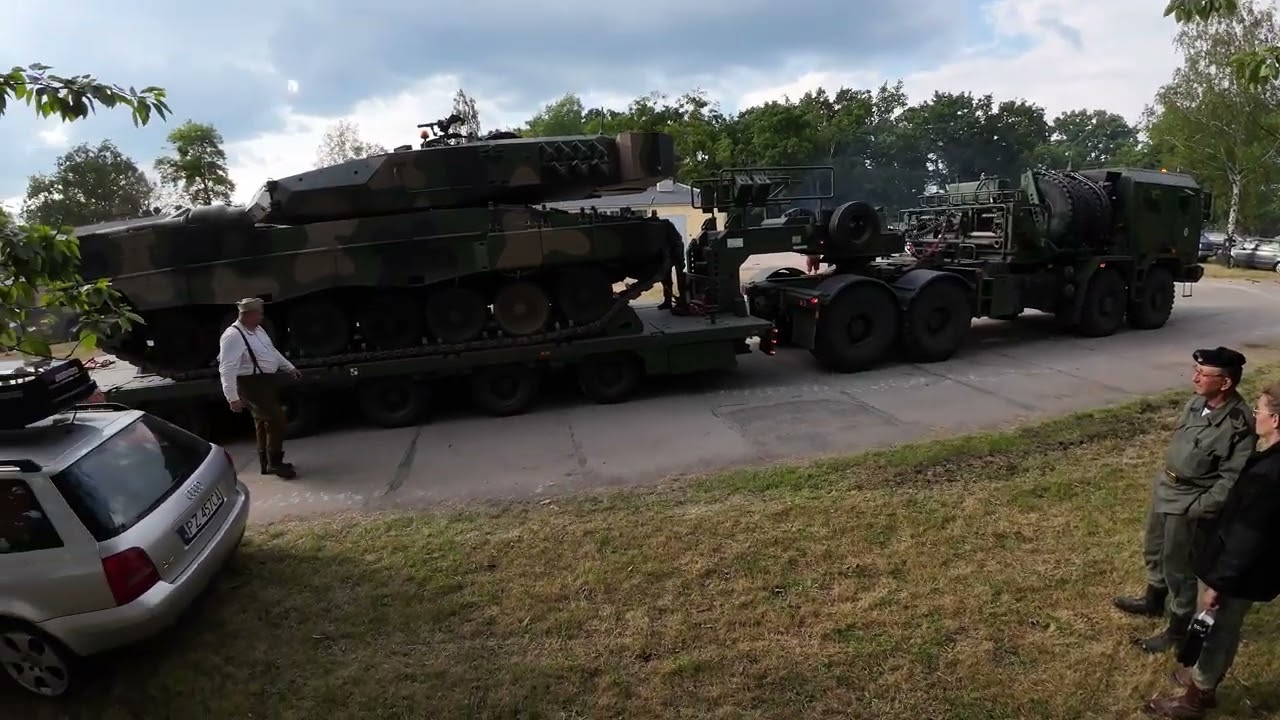 Leopard 2PL + zestaw Jelcz REKON 2023 WROCŁAW ( 4K)