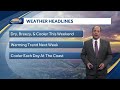 Video: Dry, breezy cooler weekend