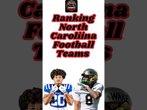 POWER RANKINGS: North Carolina Football Teams through Week 5 #duke #wakeforest #carolina #shorts