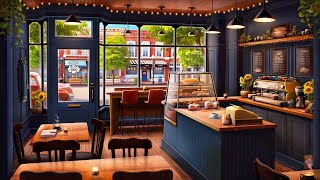 Calm Cafe Jazz Radio 🌿🦉☕️ cozy summer coffee shop ambience to relax/study/work to