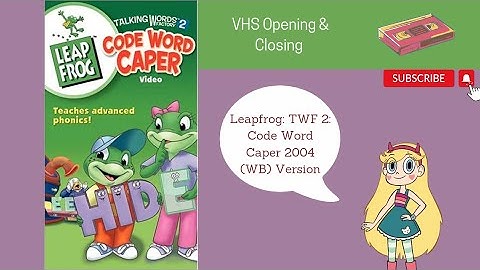 Leapfrog The Talking Words Factory 2: Code Word Caper 2004 VHS Opening & Closing