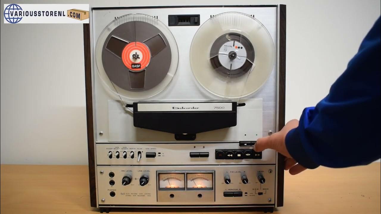 Dokorder 7500 Tape Recorder Mechanical functions Demonstration For