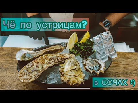 СОЧИ #3 /Едим устрицы в баре "Кашалот"/Покатушки на самокатах по центральному Сочи/