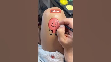 Here’s a painting of balloon from inanimate insanity! #inanimateinsanity #balloon #bfdi #facepaint