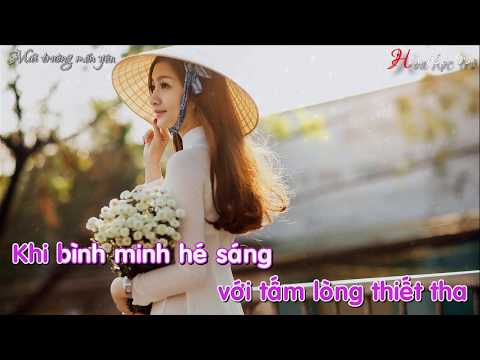 Video Mái Trường Mến Yêu Karaoke | Hoa Học Trò - YouTube