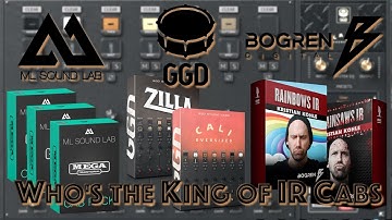 GGD Studio Cabs: Cali Oversized & Zilla vs Bogren Digital vs ML Sound Lab | IR Impulse Response