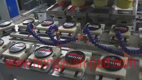 GW-M4C four color pad printer with conveyor worktable