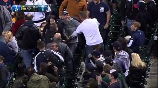 2012/04/19 Hamilton's bat goes flying