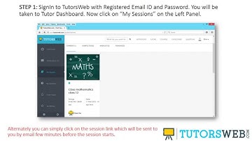 (2/3 STUDENTS) Joining a Session - TutorsWeb